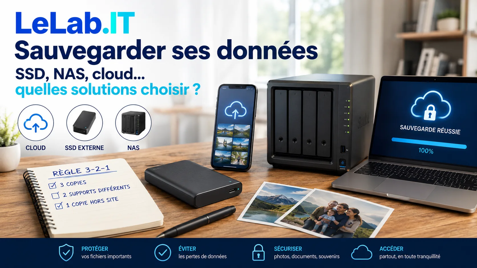 Sauvegarder ses données en 2026 : SSD externe, NAS, cloud... quelles solutions choisir ?